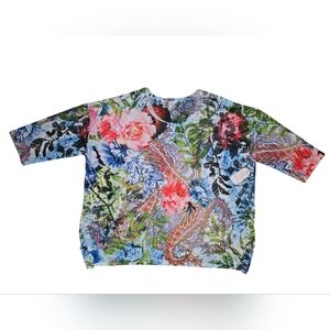 Floral Paisley Sublimation Print Top